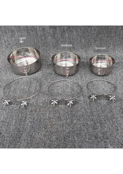 Kuş Besleyici Parrot Paslanmaz Çelik Gıda Kasesi Su Geçirmez Bahçe Asılı Yabani Kuş Besleyici Kuş Aksesuarları, Tek Vida (Yurt Dışından) modelleri