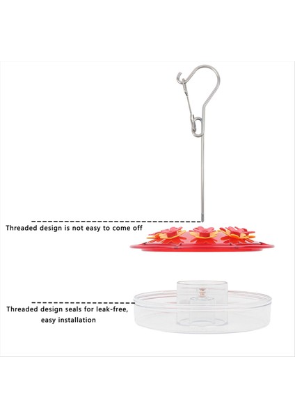 1pcs Kuş Besleyici Asılı Kırmızı Kanca Kuş Besleyici Kuş Besleyici (Yurt Dışından) fırsatları