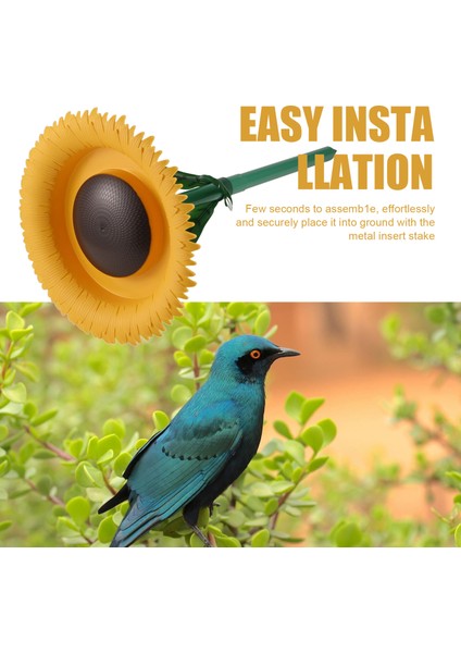 Ayçiçeği Duran Kuş Besleyicisi Açık Kuş Banyo Besleyici Kase Açık Bahçe Dekoru Yahudi Kuş Gözcü Leri (Yurt Dışından) indirimleri