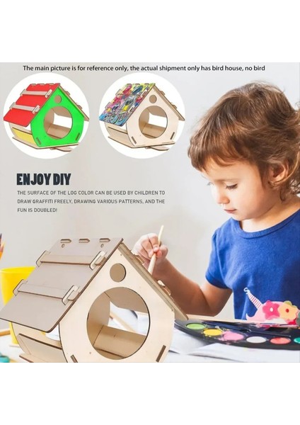 Asılı Kuş Besleyici Dıy Montajlı Bahçe Dekorasyonu Açık Iç Mekan Kuş Kafesi Bahçe Kolye Kuş Evi (Yurt Dışından) indirimleri