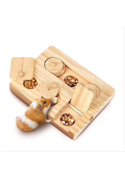 Guinea Pig Yoş Oyuncak Oyuncaklar 6 Içinde 1 Ahşap Oyuncak Gine Domuz Eğitim Eğitim Interaktif Gizle Küçük Hayvan Için Oyuncaklar (Yurt Dışından)