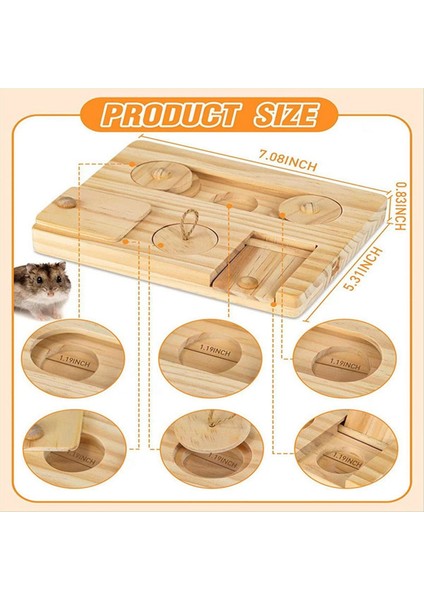 Guinea Pig Yoş Oyuncak Oyuncaklar 6 Içinde 1 Ahşap Oyuncak Gine Domuz Eğitim Eğitim Interaktif Gizle Küçük Hayvan Için Oyuncaklar (Yurt Dışından) fiyatları