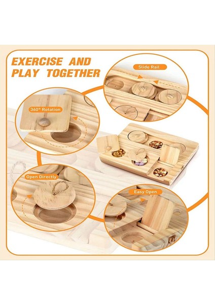 Guinea Pig Yoş Oyuncak Oyuncaklar 6 Içinde 1 Ahşap Oyuncak Gine Domuz Eğitim Eğitim Interaktif Gizle Küçük Hayvan Için Oyuncaklar (Yurt Dışından) modelleri