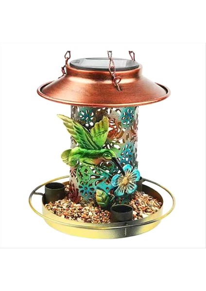 Açık Havada Asılı Için Güneş Kuş Besleyici, Metal Su Geçirmez Yabani Kuş Besleyicileri, Kardinal Besleyiciler, Bahçe Dekorasyonu (Yurt Dışından)