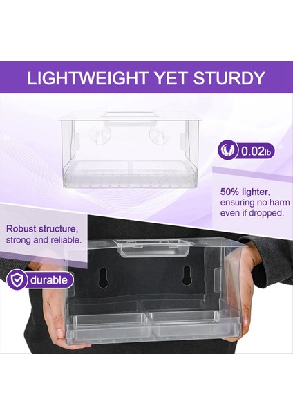 Pencere Kuş Besleyici. Izlerken Kuşlar Rahatsız Edilmeden Beslenir. Güçlü Vantuzlara Sahip Yenilikçi Pencere Kuş Besleyicileri (Yurt Dışından) indirimleri