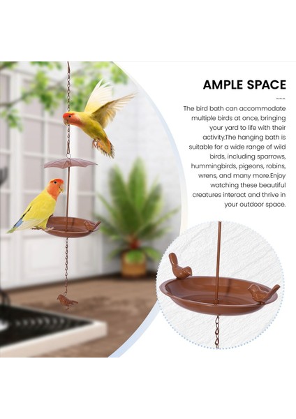 Asma Kuş Banyosu Asma Kuş Besleyici Metal Kuş Banyoları Our Soors Haksız Kuş Banyo Tepsisi Veya Kuş Suyu (Yurt Dışından) fırsatları