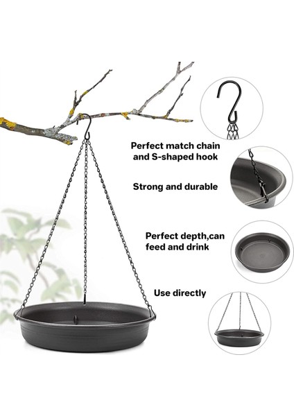 Asma Kuş Banyosu Asma Kuş Yemeği - Bahçe Kuş Bat Kuş Besleyici Tabağı Kapı Tepsisi Kuş Banyo Tepsisi Dış Mekanlar (Yurt Dışından) modelleri