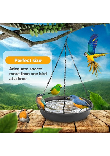 Asma Kuş Banyosu Asma Kuş Yemeği - Bahçe Kuş Bat Kuş Besleyici Tabağı Kapı Tepsisi Kuş Banyo Tepsisi Dış Mekanlar (Yurt Dışından) indirimleri