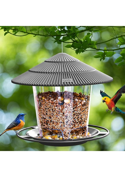 Kuş Besleyiciler Açık Havada Asılı Sincap Kanıtı Kolay Temiz ve Doldur Ayarlanabilir Besleyici Çoklu Delik Dağıtıcı Tutucu Gıda C (Yurt Dışından) modelleri