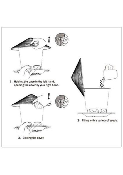 Kuş Besleyiciler Açık Havada Asılı Sincap Kanıtı Kolay Temiz ve Doldur Ayarlanabilir Besleyici Çoklu Delik Dağıtıcı Tutucu Gıda A (Yurt Dışından) indirimleri