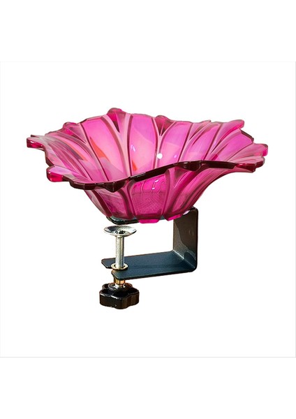 Balkon Kuş Banyosu Korku Kuş Besleyicisi Kuş Bankası Çit Kuş Banyosu Ağır Dereceli Ayarlanabilir Temel Demiryolu Gül Kırmızı (Yurt Dışından) indirimleri