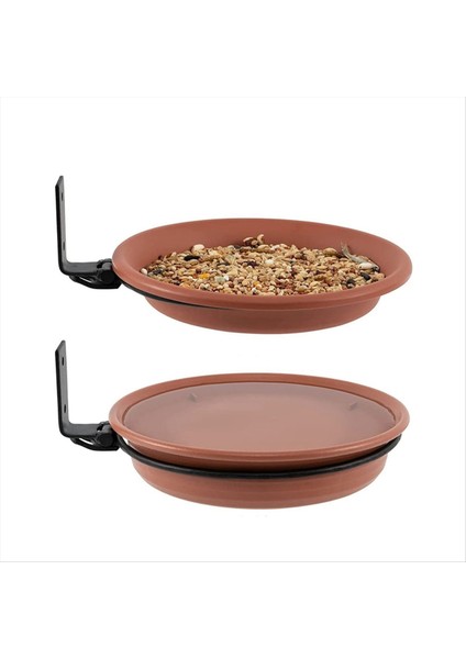 Kuş Besleyici Güverte Kuş Besleyicileri Banyo Tepsisi Çıkarılabilir Ayarlanabilir Duvara Monte Büyük Kapasiteli Dış Kuş Besleyicileri 3 Adet (Yurt Dışından) fırsatları