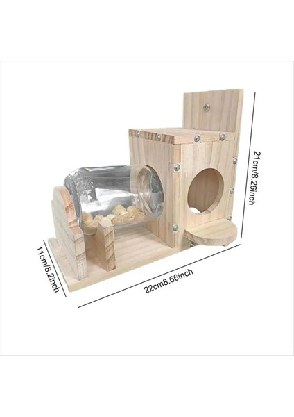 Sincap Besleme Kutusu Dayanıklı Gıda Kabı Ahşap Sincap Evcil Hayvan Gıda Depolama Aletleri Sincap Kuş Besleyici (Yurt Dışından) indirimleri