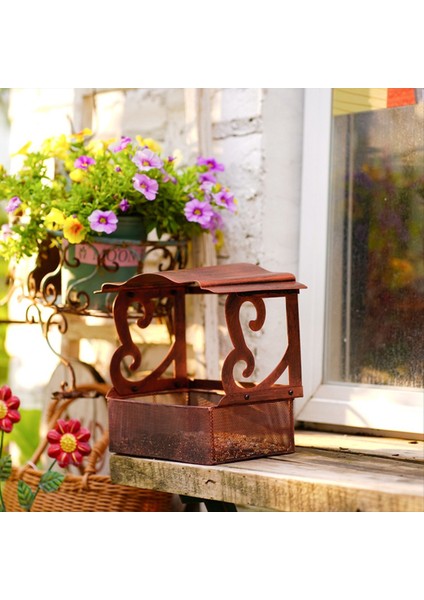 Pencere Kuş Besleyici, Açık Havada Asılı Zincirle Metal Kuş Besleyici, Dış Yabani Kuşlar Için Kuş Besleyicileri (Yurt Dışından) fiyatları