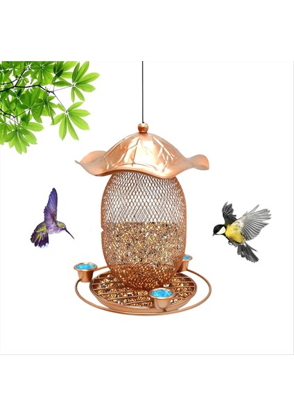 Asma Lotus Yaprak Kuş Besleyici Açık Avlu Metal Metal Sincap Koşullu Kuş Besleyici Kuş Su Besleyici (Yurt Dışından) fırsatları