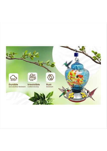 Açık Havada Asılı Için Bahçe Kuş Besleyicileri, Kadınlar Için Kuş Leri, Üflemeli Cam Kuş Besleyici A (Yurt Dışından) fırsatları