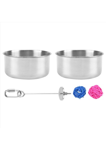 5 Pack Paslanmaz Çelik Kuş Besleyici Set Besleme Besleme Bardakları Gıda Su Kaseleri Kuş Yemek Tutucu Kafesler Için Küçük Hayvanlar (Yurt Dışından) fiyatları