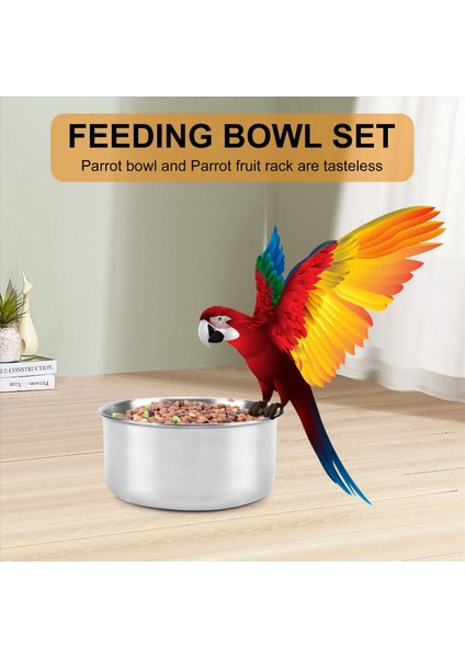 5 Pack Paslanmaz Çelik Kuş Besleyici Set Besleme Besleme Bardakları Gıda Su Kaseleri Kuş Yemek Tutucu Kafesler Için Küçük Hayvanlar (Yurt Dışından) indirimleri