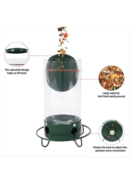 Ağırlık Aktif Dönen Levrek - Tohum Kapasitesi ile Kanıt Vahşi Kuş Besleyici (Yurt Dışından) indirimleri