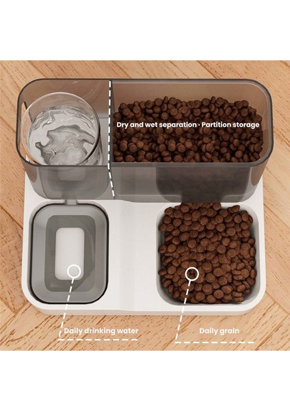 Otomatik Evcil Hayvan Besleyici, 1 Arada Yiyecek ve Su Kasesi Seti, Otomatik Su Çeşmesi ve Gıda Dağıtıcısı (Yurt Dışından) fiyatları