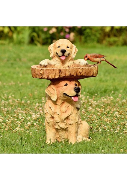 Reçine Heykel Kuş Besleyicileri, Oyma Reçine Kuş Banyosu, Açık Ev El Sanatları Reçine Bahçesi Çim Dekorasyonları Dekor Heykel B (Yurt Dışından) fiyatları