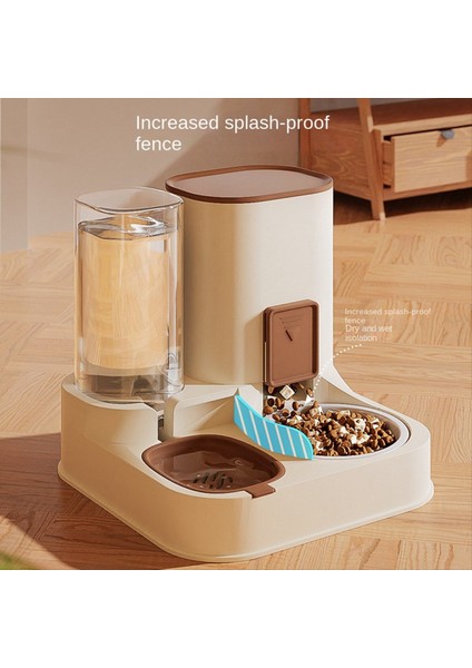 Pet Kedi Büyük Kapasiteli Su Dağıtıcı Otomatik Besleyici Içme Suyu Malzemeleri Için Kuru Islak Ayırma Gıda Konteyneri (Yurt Dışından) fırsatları