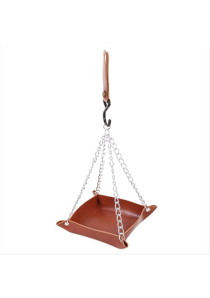 Kuş Besleyici Tepsisi Asılı Kuş Su Tepsisi Bahçe Kuş Besleyici Açık Veranda Asılı Kuş Besleyici Kahverengi (Yurt Dışından)