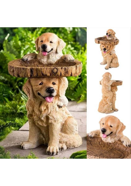 Reçine Heykel Kuş Besleyicileri, Oyma Reçine Kuş Banyosu, Açık Ev El Sanatları Reçine Avlu Çim Süslemeleri Dekor Heykel A (Yurt Dışından) fırsatları