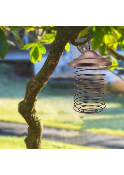 Demir Kuş Besleyici Dış Mekan Asma Besleme Taşınabilir Yabani Kuşlar Yağ Top Tutucu Yem Parkı Bahçe Pet Kuş Tedarik (Yurt Dışından) indirimleri