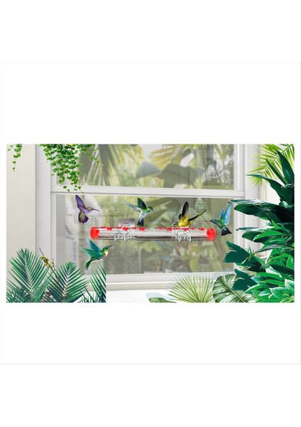 Kuş Besleyici Penceresi Kuş Besleyici 2 Çelik Stand, Besleme Portları, Açık Kuş Besleyici Doldurması Kolay, 55CM (Yurt Dışından) modelleri