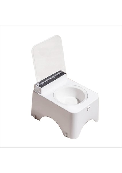 Kızılötesi Sensörlü Akıllı Kedi Kasesi Otomatik Kapak - Kediler ve Köpekler Için Anti -Fare Pet Besleyici Gıda Dağıtıcısı (Yurt Dışından)