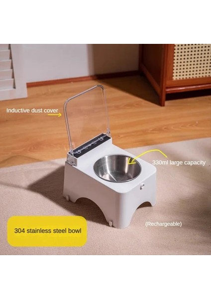 Kızılötesi Sensörlü Akıllı Kedi Kasesi Otomatik Kapak - Kediler ve Köpekler Için Anti -Fare Pet Besleyici Gıda Dağıtıcısı (Yurt Dışından) modelleri