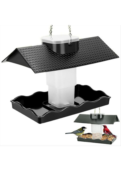Açık Kapalı Kuş Besleyici Büyük Kapasiteli Kuş Besleyici Bahçe Veranda Dekor Geri Çekilebilir Kuş Besleyici (Yurt Dışından) fırsatları