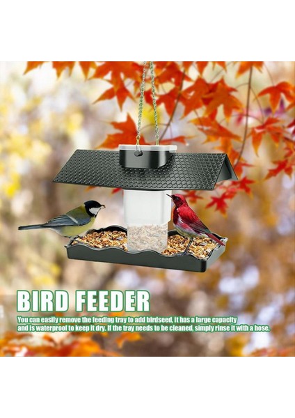 Açık Kapalı Kuş Besleyici Büyük Kapasiteli Kuş Besleyici Bahçe Veranda Dekor Geri Çekilebilir Kuş Besleyici (Yurt Dışından) indirimleri
