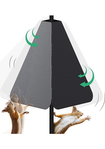 Anti-Rust Squirrel Baffle Katlanabilir Asma Sincap Salcıları Sincap Dövüşü Dış Bahçe Dekoru Etrafında Sargı (Yurt Dışından) fırsatları