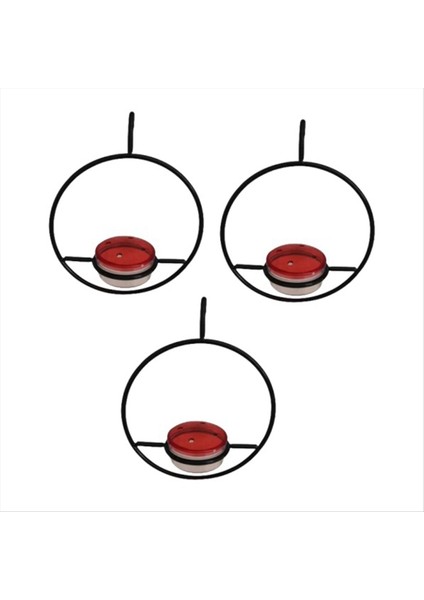 Sinek Kuşu Besleyici, Dairesel Metal Çerçeve ve Metal Şişe ile Güzel Asılı Kuş Besleyici. Sinek Kuşu Besleyici (Yurt Dışından)