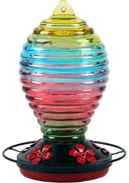 Renkli Kuş Waterer Kuş Besleyici Anti-Sanat Vitray Besleyici Açık Hava Asma Için Uygun (Yurt Dışından)
