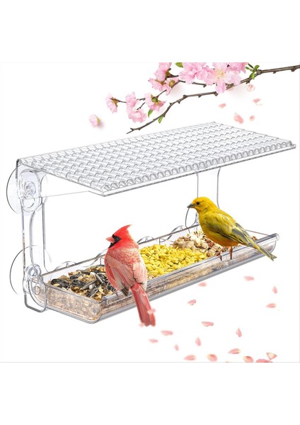 Açık Havada Pencere Kuş Besleyici, Güçlü Vantallar ile Monte Edilmiş Temiz Kuş Besleyicileri, Şeffaf Kuş (Yurt Dışından) fırsatları