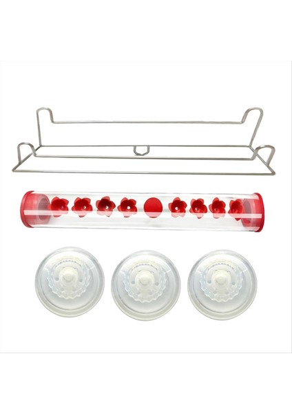 Pencere Sinek Kuşu Besleyici, Ant-Dayanıklı Besleme Portları ve Tünellerle Pencere Için Vantuz Fincan Sinek Kuşu Besleyici (Yurt Dışından)