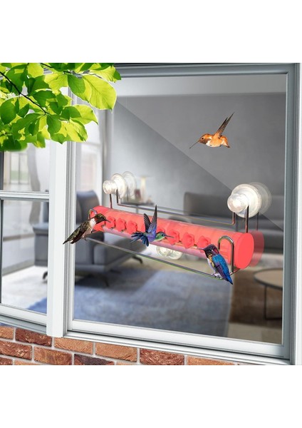 Pencere Sinek Kuşu Besleyici, Ant-Dayanıklı Besleme Portları ve Tünellerle Pencere Için Vantuz Fincan Sinek Kuşu Besleyici (Yurt Dışından) fiyatları
