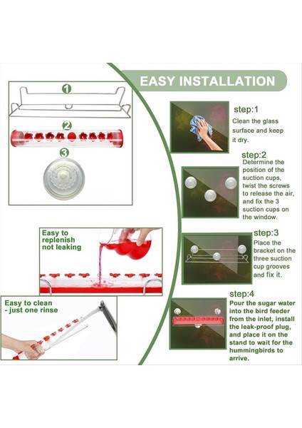 Pencere Sinek Kuşu Besleyici, Ant-Dayanıklı Besleme Portları ve Tünellerle Pencere Için Vantuz Fincan Sinek Kuşu Besleyici (Yurt Dışından) indirimleri