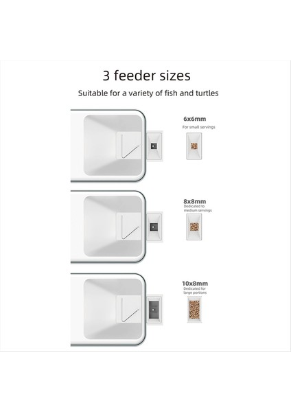 Akvaryum Tankı Için Akıllı Balık Besleyici 450ML Büyük Kapasiteli Wifi Otomatik Besleyiciler Zamanlayıcı Besleme Gıda Dağıtıcısı (Yurt Dışından)