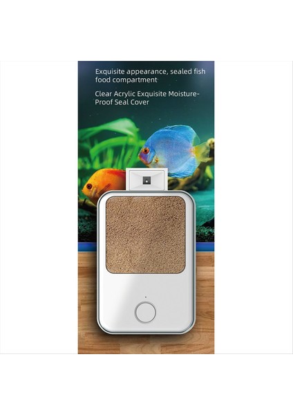Akvaryum Tankı Için Akıllı Balık Besleyici 450ML Büyük Kapasiteli Wifi Otomatik Besleyiciler Zamanlayıcı Besleme Gıda Dağıtıcısı (Yurt Dışından) fiyatları