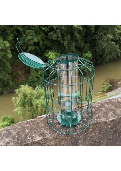 Kuş Caydırıcı Pas Koşullu Asma Kuş Besleyici Kafesi Bahçe Arka Bahçesi Sincap Korumalı Yabani Kuş Besleyici Yeşil (Yurt Dışından) indirimleri