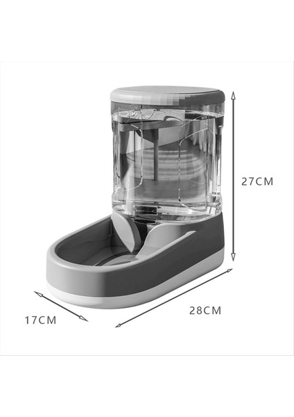 Pet Köpek Besleyici Kedi Otomatik Içme Çeşme Kedi ve Köpek Içme Suyu Besleme Kase Şeffaf Köpek Maması Depolama C (Yurt Dışından) modelleri