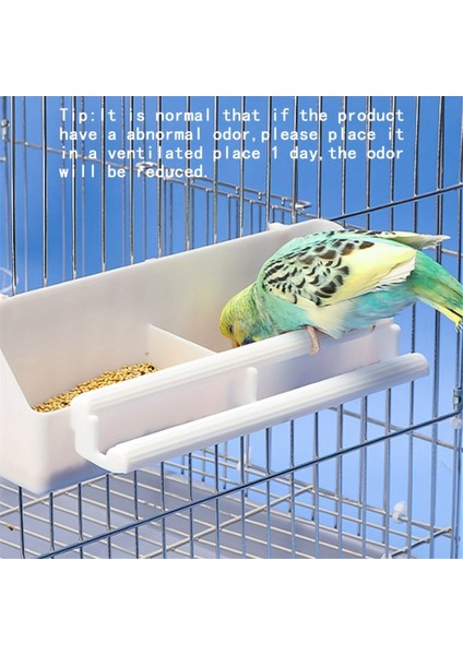 Taşınabilir Çift Yuva Izgara Tasarımı Kuş Besleyici Kuş Yemeği ve Kuş Kafesi Su Konteyneri Kuş Besleyicisi Asabilir (Yurt Dışından) indirimleri