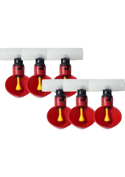 6 Adet Su Içme Bardaklar Tavuk Sulama Otomatik Kümes Hayvanları Besleme Içenler (Yurt Dışından)