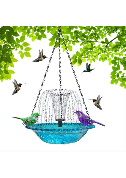 Güneş Çeşmesi ile Asılı Kuş Banyosu Güneş Kuş Banyosu Çeşmeleri Dış Mor Için Kuş Banyoları Asılı (Yurt Dışından)