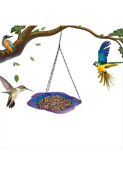 Kuş Banyosu Asılı Küçük Kuş Besleyici Metal Besleyici Çiçek Tepsisi Bahçe Dekorasyonu Için Sevimli Kuş Besleyici Tepsisi Altın-Kahverengi (Yurt Dışından) fırsatları