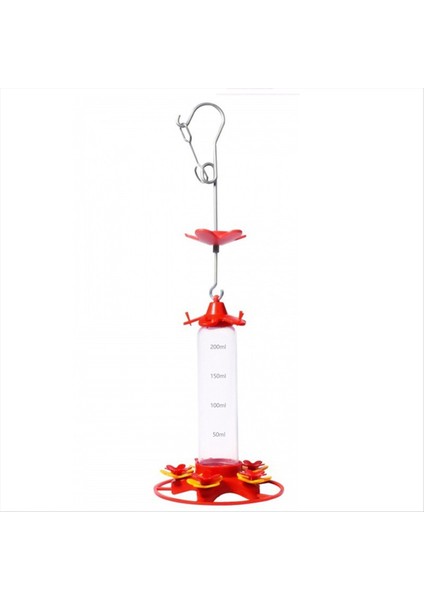 1pcs Kuş Besleyicisi 200ML Dış Mekan Için Plastik Besleyiciler, 5 Besleme Portlu Yerleşik Karınca Koruma-Düzüler Levrek ile (Yurt Dışından)